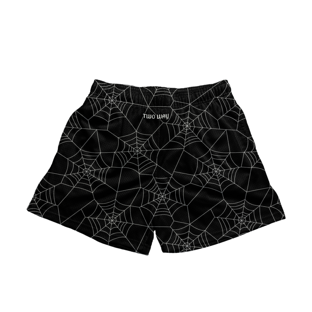 Small Web Black Shorts