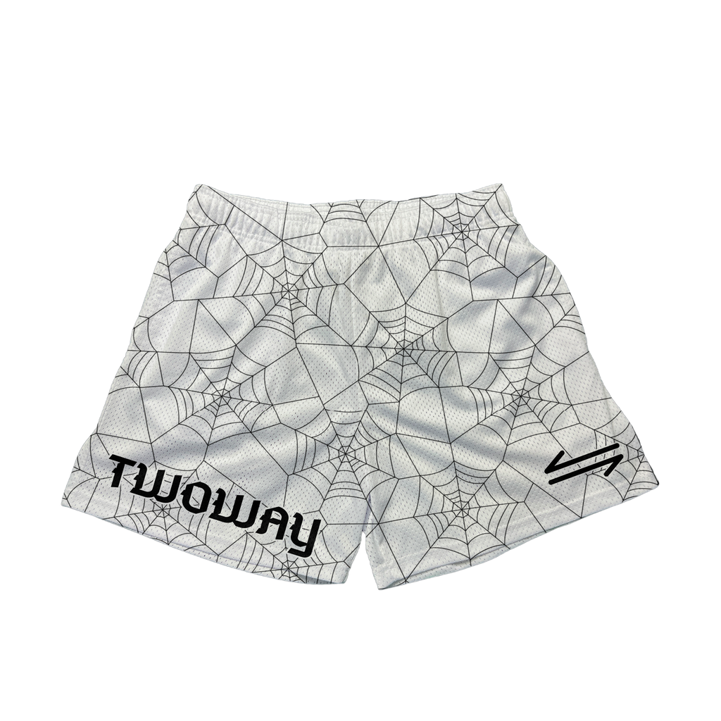 Small Web White Shorts