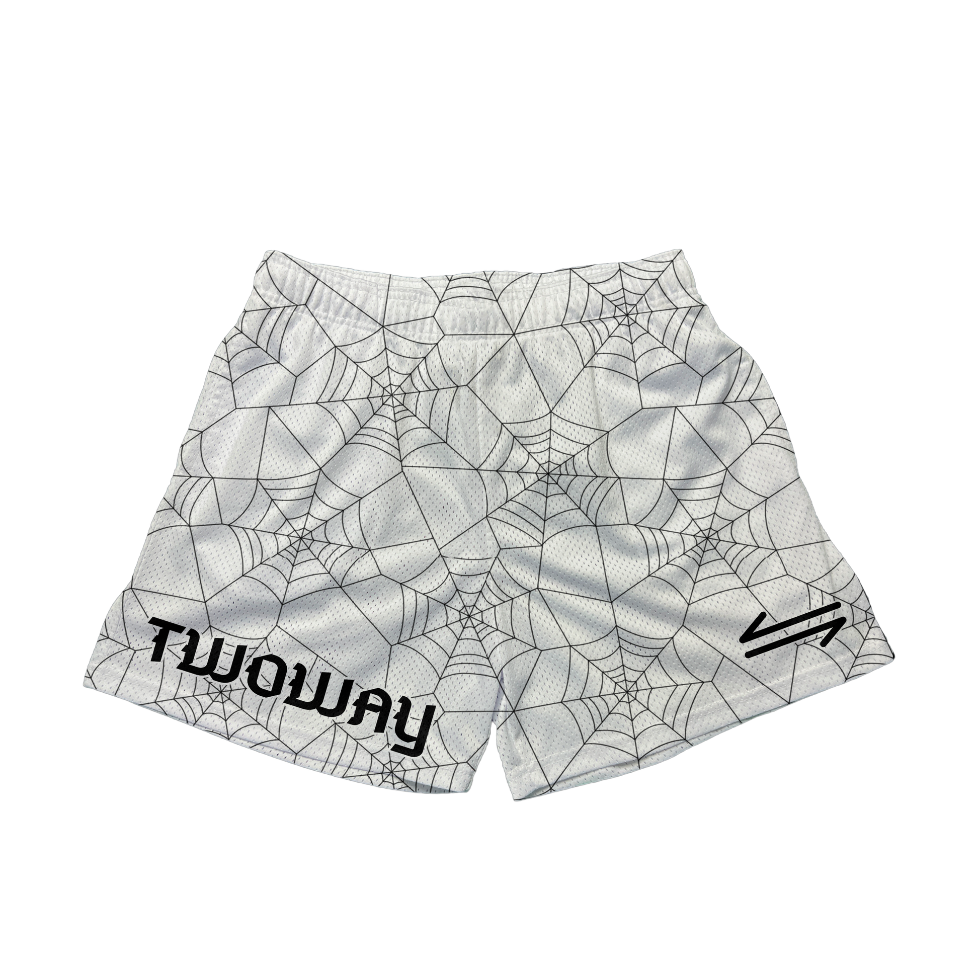 Small Web White Shorts